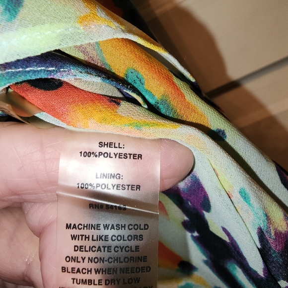 Calvin Klein Abstract Multicolor Tunic - Picture 5 of 6